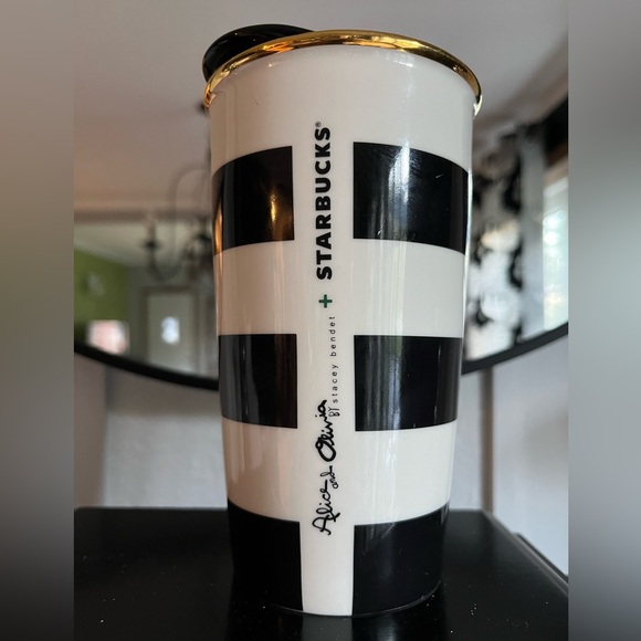 Starbucks 2013 Alice & Olivia By Stacey Bendet Ceramic Tumbler - Picture 3 of 6